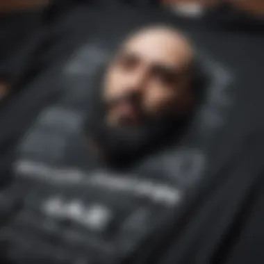 Close-up of a System of a Down t-shirt featuring iconic band artwork