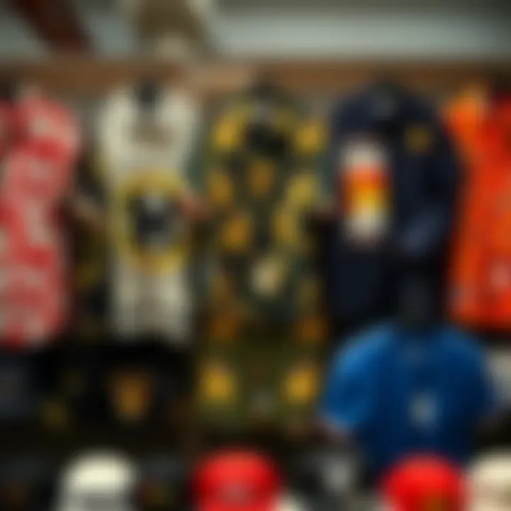 Culturally Significant Button-Up Shirt Collection A collection of button-up shirts displayed in a retail environment, highlighting their cultural significance.