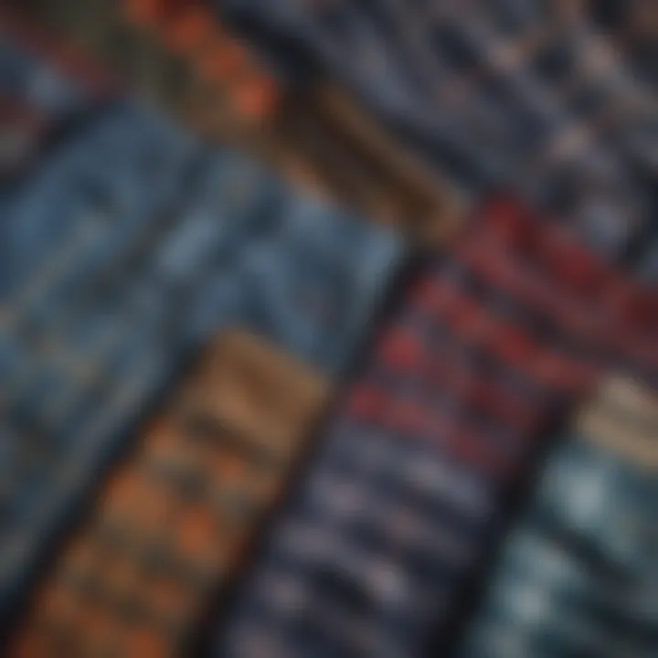 Collage of various Dickies plaid pants designs and colors highlighting versatility.