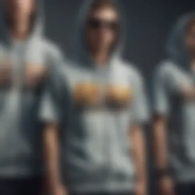 Skateboarder Community: The Short Sleeve Zip Hoodie A group of skateboarders wearing varied designs of the short sleeve zip hoodie.