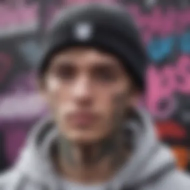 Graffiti art representing Lil Peep's influence on skate culture