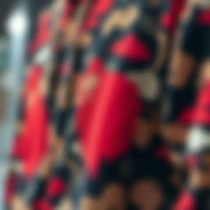 Detailed Look at Bape Clothing Patterns Close-up of Bape apparel showcasing unique patterns