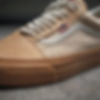 Close-up of the gum sole highlighting its unique texture and grip.