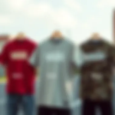 Illustration of different fit types in Vans shirts