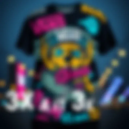 Vans 3XL T-shirt design showcasing vibrant graphics