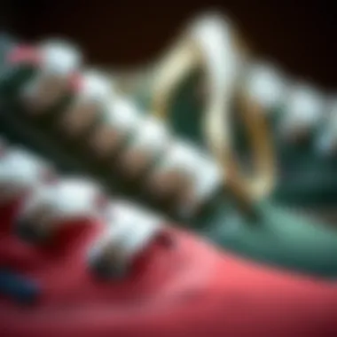 Material Composition of Vans Canvas Shoes Close-up of Vans canvas shoe materials