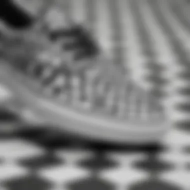 Vans Era checkered pattern close-up showcasing the intricate design