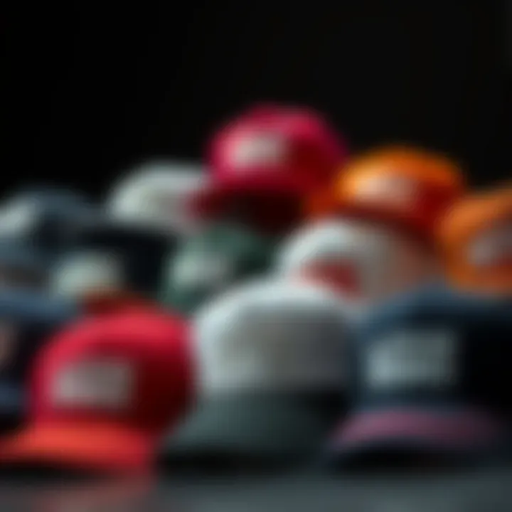 Diverse Models of Vans Hats A collection of different Vans hat models