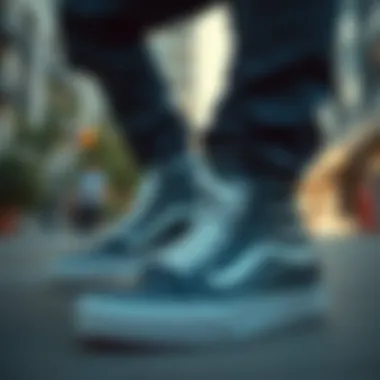 Urban Fashion Statement with Vans Leather Sk8 Hi Vans Leather Sk8 Hi styled in a trendy urban outfit