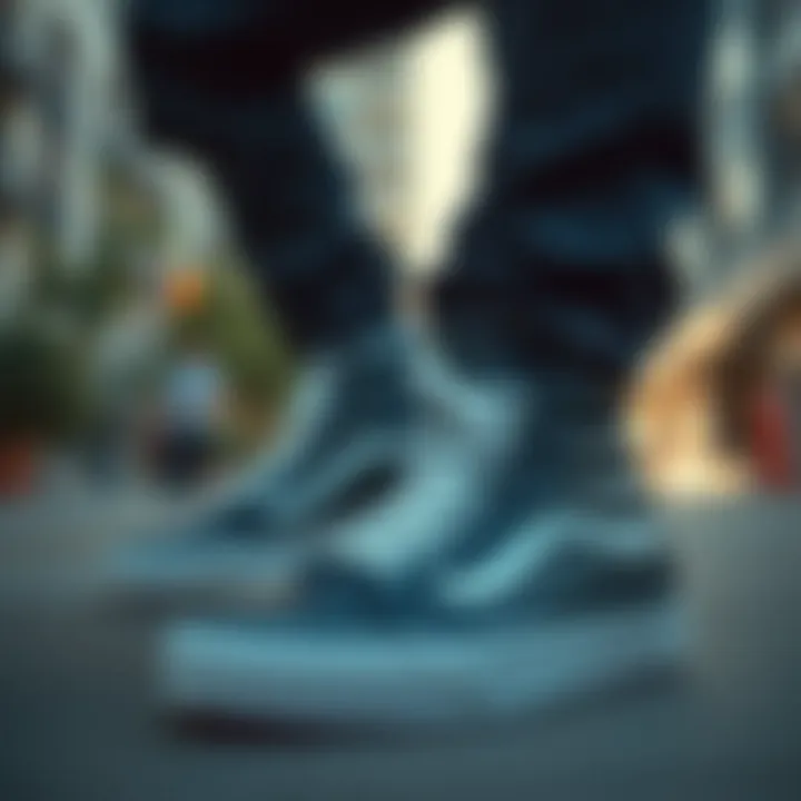 Urban Fashion Statement with Vans Leather Sk8 Hi Vans Leather Sk8 Hi styled in a trendy urban outfit