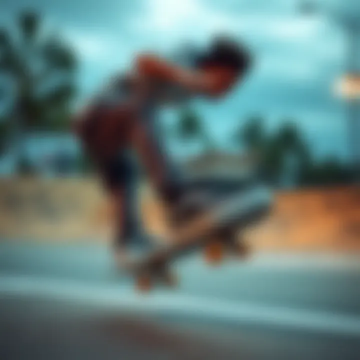 Skateboarding with Vans Old Skool Black and White Platform