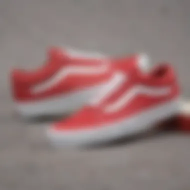 Styling the Vans Old Skool White Red with Streetwear Vans Old Skool White Red sneaker paired with stylish streetwear.