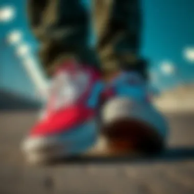 Design Features of Vans Skate Style 53 Close-up of Vans Skate Style 53 shoes showcasing their unique design features