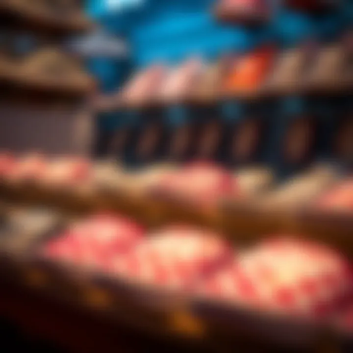 A collection of Vans slides arranged for display