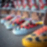 Vans slides showcasing vibrant colors and designs