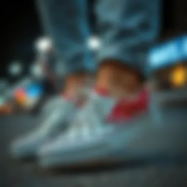 Fashionable outfit styled with Vans slip-ons